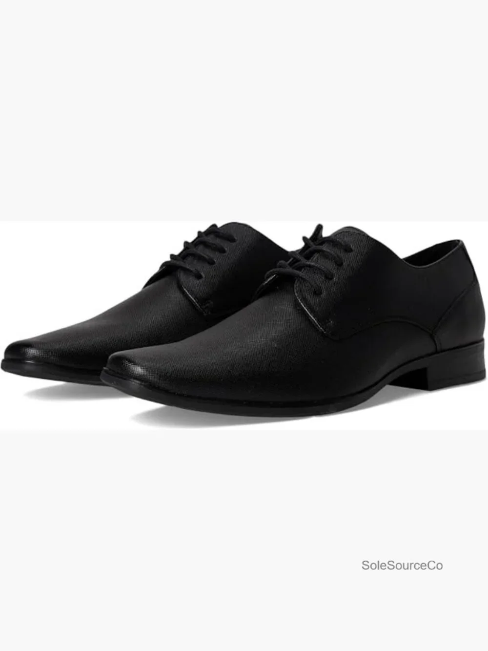 Men's Leather Lace-Up Oxford Dress Shoes, Cushioned Insole, Flexible Sole